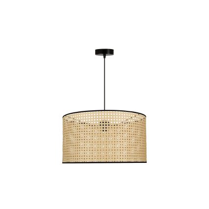 Duolla - Lühter ROLLER 1xE27/15W/230V d. 45 cm rotang/must