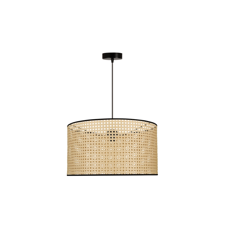 Duolla - Lühter ROLLER 1xE27/15W/230V d. 45 cm rotang/must