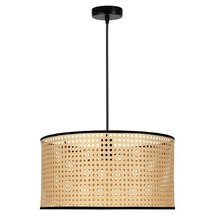 Duolla - Lühter ROLLER 1xE27/15W/230V d. 45 cm rotang/must