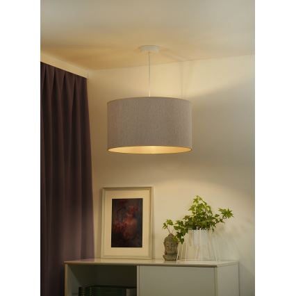 Duolla - Lühter ROLLER ECO RECYCLING 1xE27/15W/230V d. 45 cm kreemikas