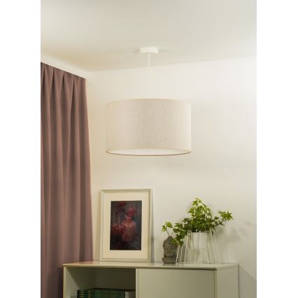 Duolla - Lühter ROLLER ECO RECYCLING 1xE27/15W/230V d. 45 cm kreemikas