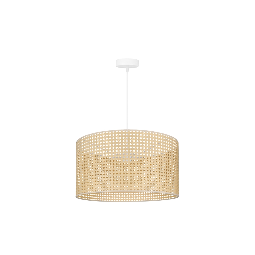 Duolla - Lühter ROLLER RATTAN 1xE27/15W/230V d. 45 cm beež