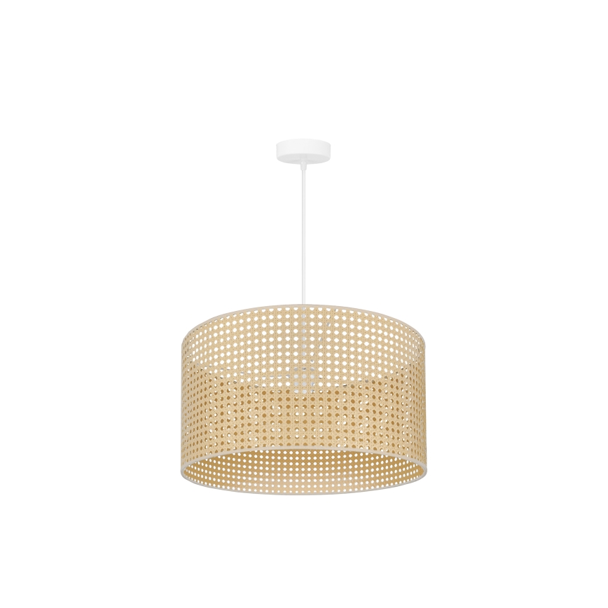 Duolla - Lühter ROLLER RATTAN 1xE27/15W/230V d. 45 cm beež