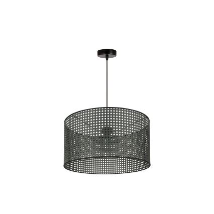 Duolla - Lühter ROLLER RATTAN 1xE27/15W/230V d. 45 cm must