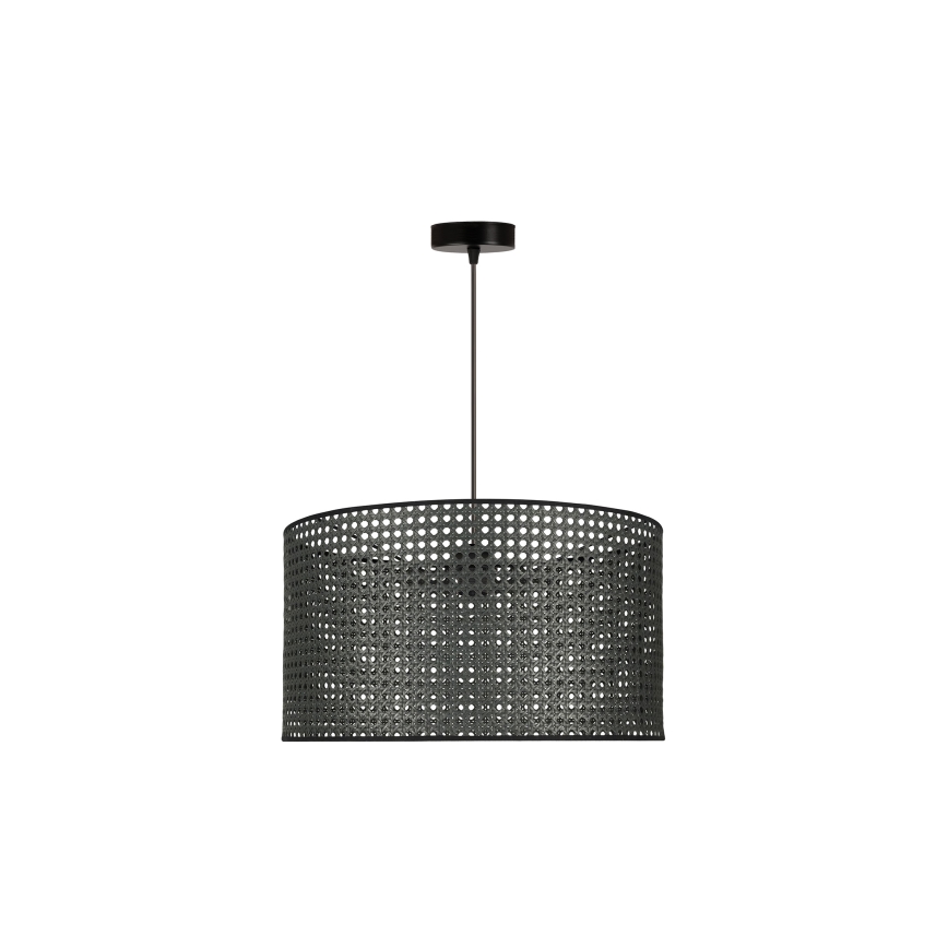 Duolla - Lühter ROLLER RATTAN 1xE27/15W/230V d. 45 cm must