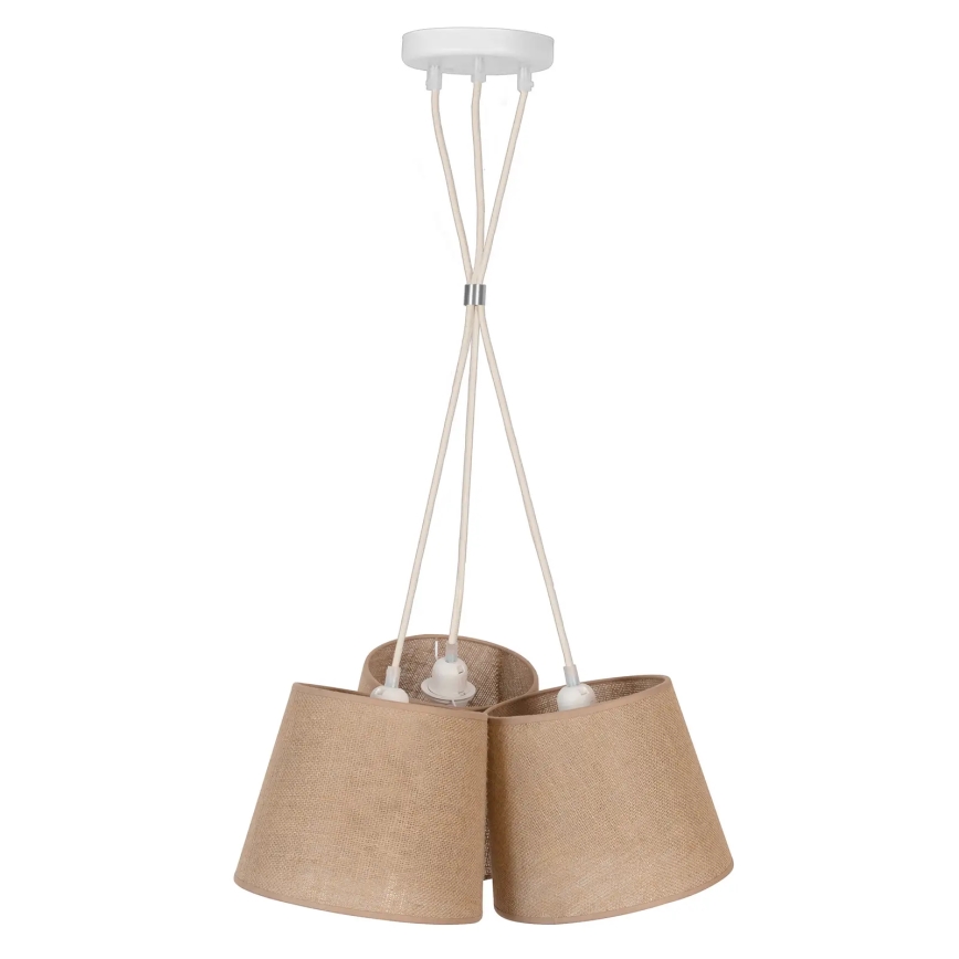 Duolla - Lühter ROSSA 3xE27/15W/230V d. 45 cm pruun