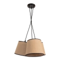 Duolla - Lühter ROSSA 3xE27/15W/230V d. 45 cm pruun/must