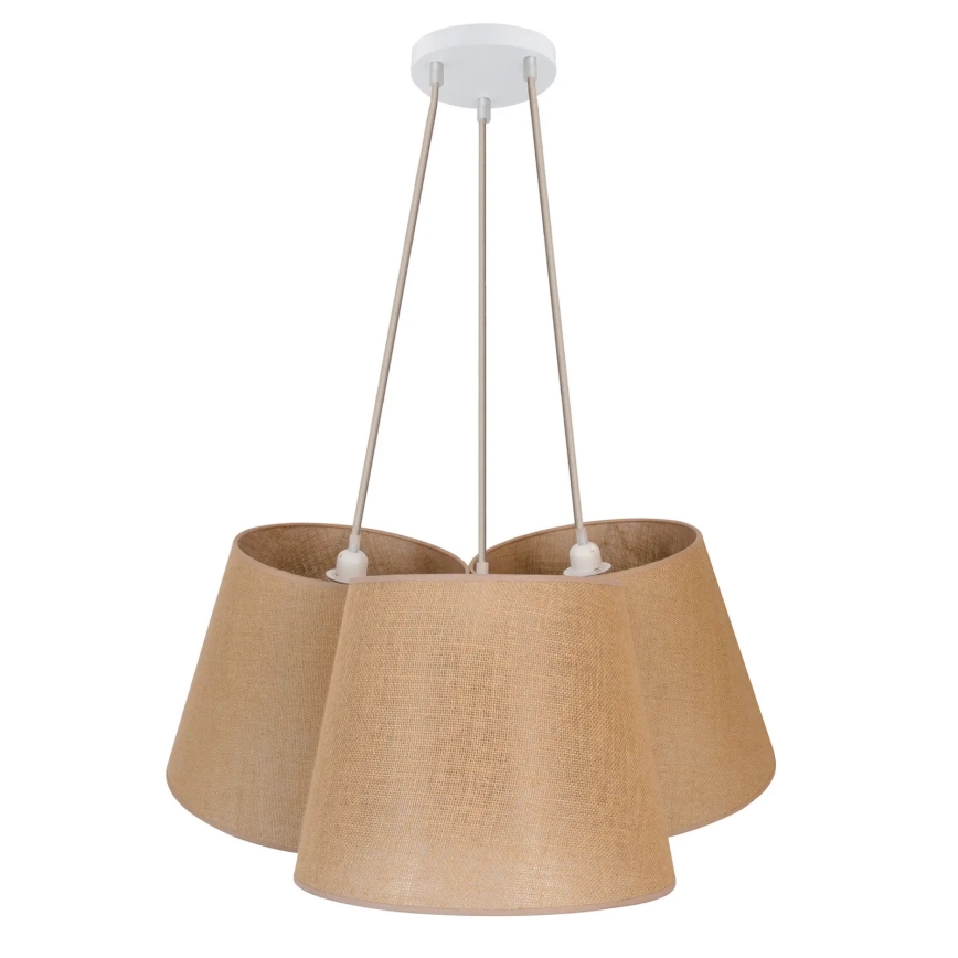 Duolla - Lühter ROSSA 3xE27/15W/230V d. 75 cm pruun
