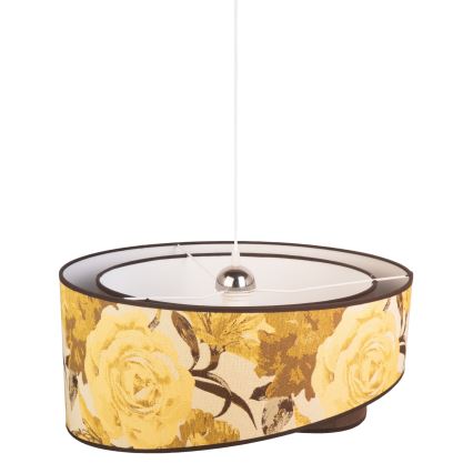 Duolla - Lühter ROYAL 1xE27/40W/230V d. 50 cm kollane