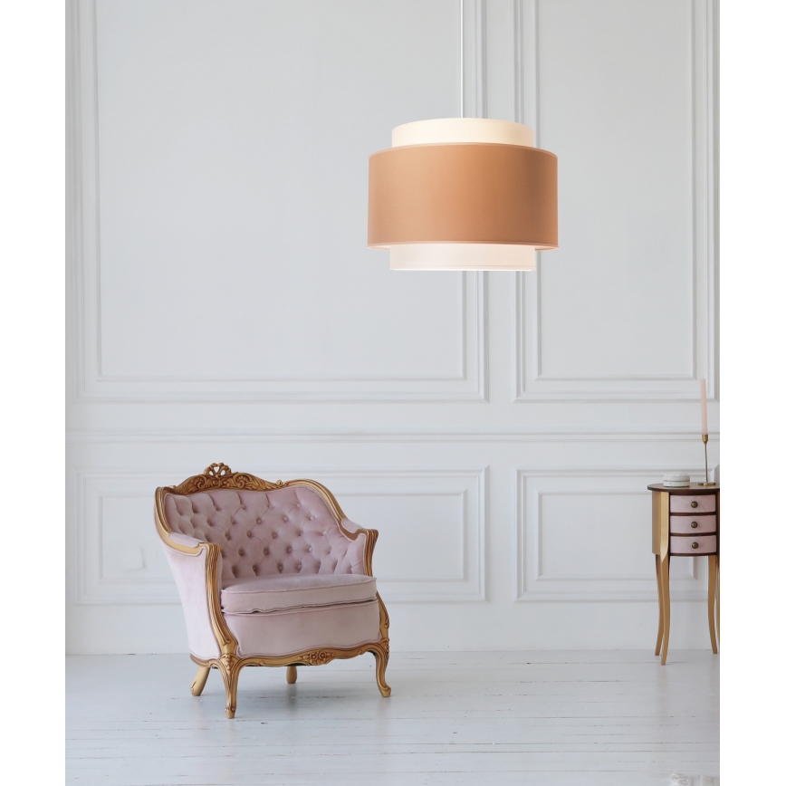 Duolla - Lühter SOHO 1xE27/40W/230V d. 40 cm beež/kreemikas