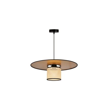 Duolla - Lühter TOKYO RATTAN 1xE27/15W/230V d. 50 cm kuldne/rotang