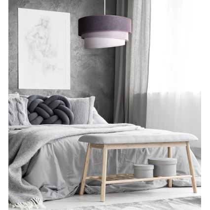 Duolla - Lühter TRIO 1xE27/15W/230V d. 45 cm antratsiit/hall/valge