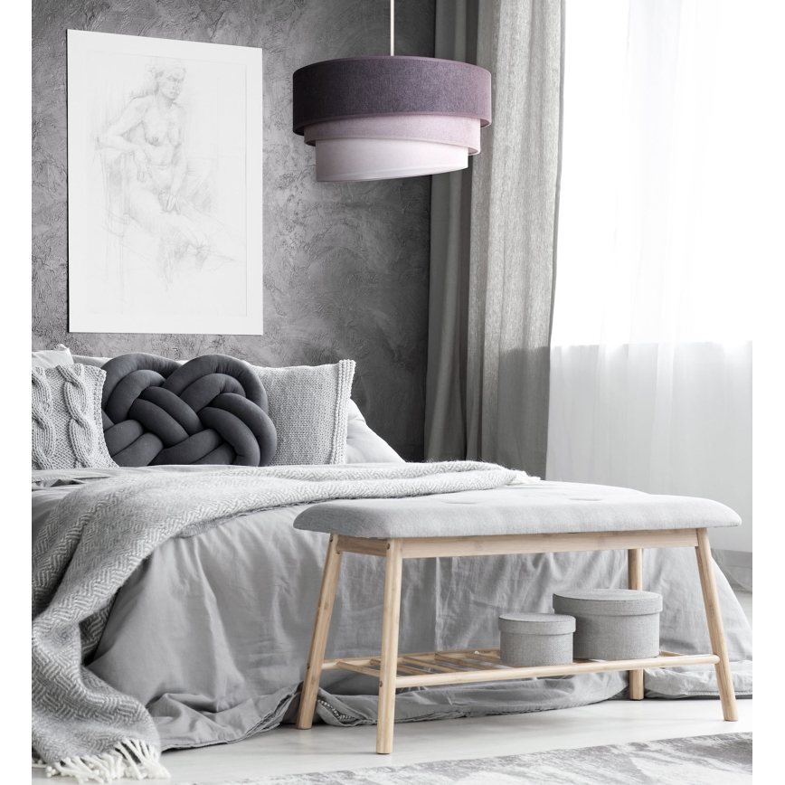Duolla - Lühter TRIO 1xE27/15W/230V d. 45 cm antratsiit/hall/valge