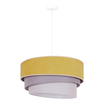 Duolla - Lühter TRIO 1xE27/15W/230V d. 45 cm kollane/hall/valge