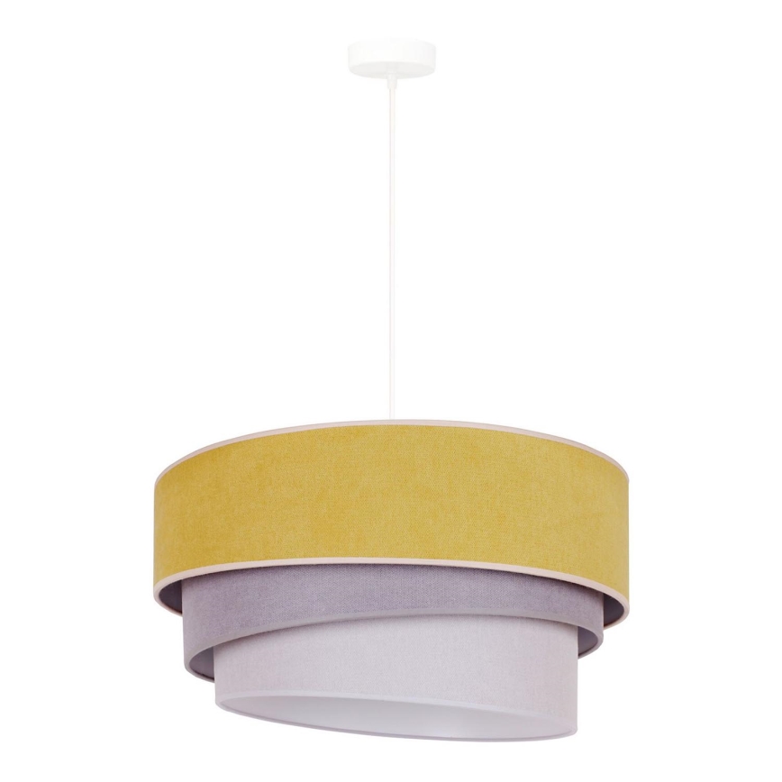 Duolla - Lühter TRIO 1xE27/15W/230V d. 45 cm kollane/hall/valge