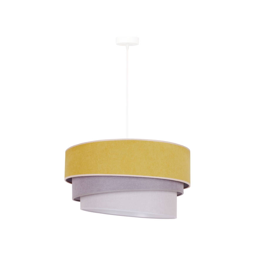 Duolla - Lühter TRIO 1xE27/15W/230V d. 45 cm kollane/hall/valge