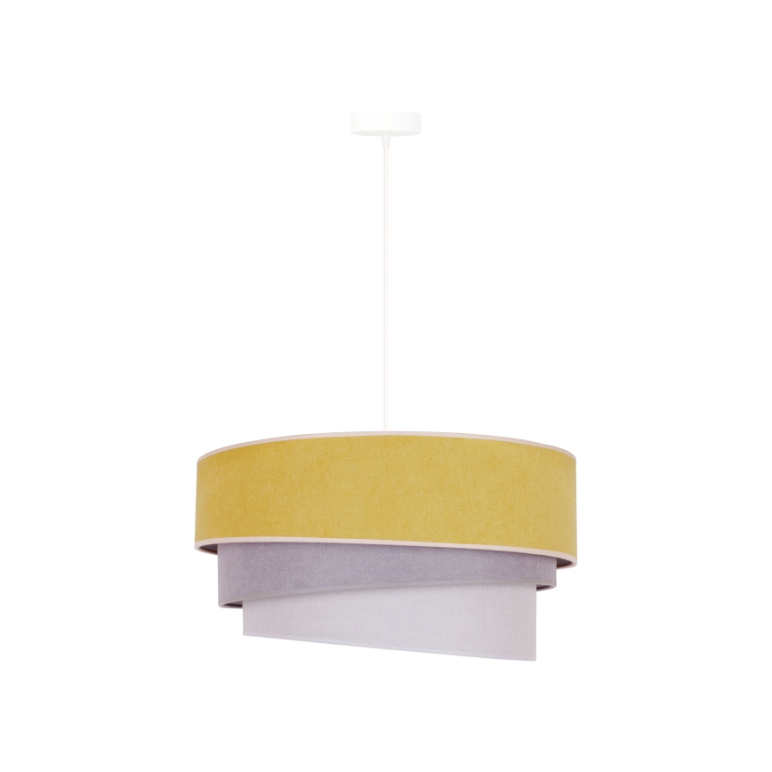 Duolla - Lühter TRIO 1xE27/15W/230V d. 45 cm kollane/hall/valge