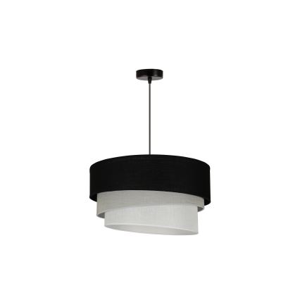 Duolla - Lühter TRIO 1xE27/15W/230V d. 45 cm must/hall/valge