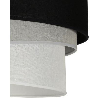 Duolla - Lühter TRIO 1xE27/15W/230V d. 45 cm must/hall/valge