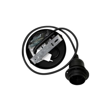 Duolla - Lühter TRIO 1xE27/15W/230V d. 45 cm must/hall/valge