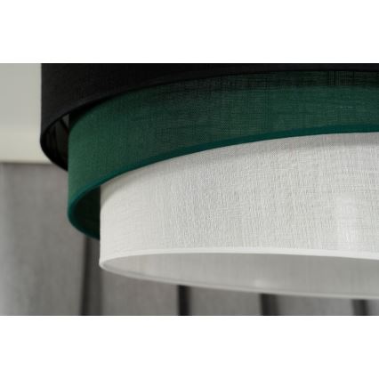 Duolla - Lühter TRIO 1xE27/15W/230V d. 45 cm must/roheline/valge