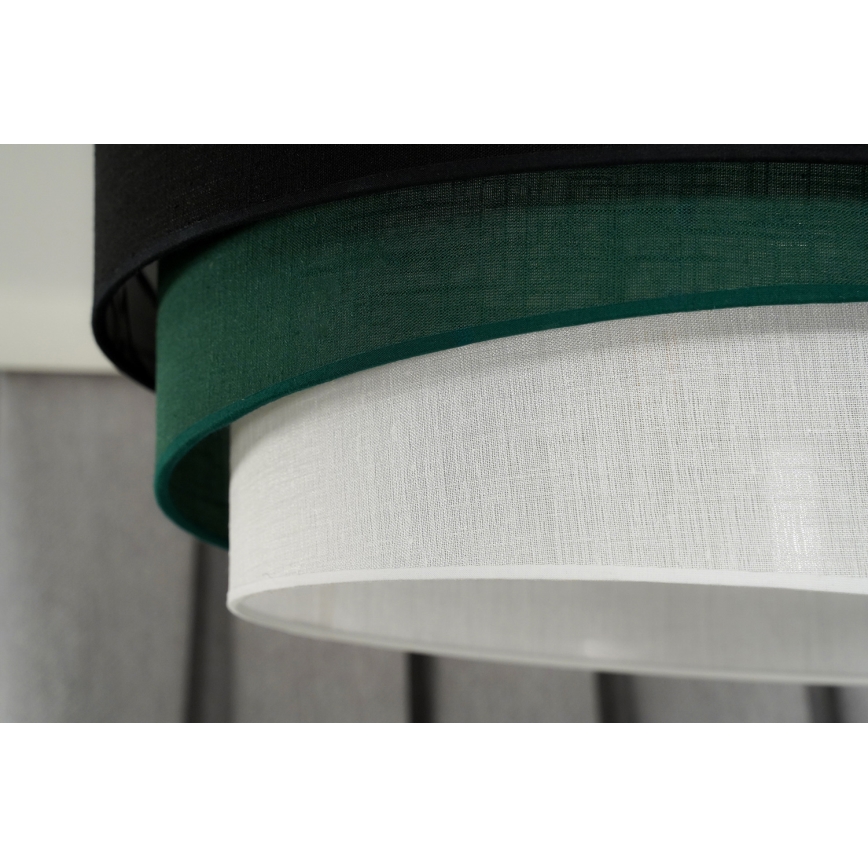 Duolla - Lühter TRIO 1xE27/15W/230V d. 45 cm must/roheline/valge