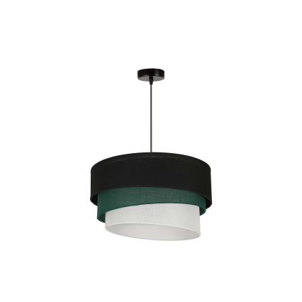 Duolla - Lühter TRIO 1xE27/15W/230V d. 45 cm must/roheline/valge
