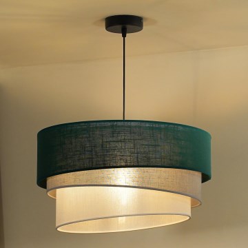 Duolla - Lühter TRIO 1xE27/15W/230V d. 45 cm roheline/hall/valge
