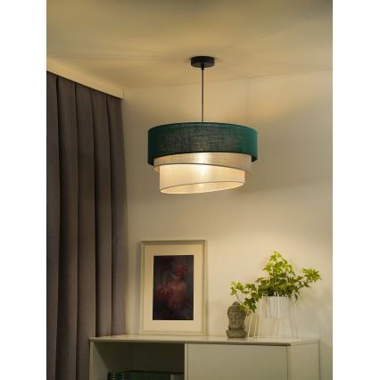 Duolla - Lühter TRIO 1xE27/15W/230V d. 45 cm roheline/hall/valge