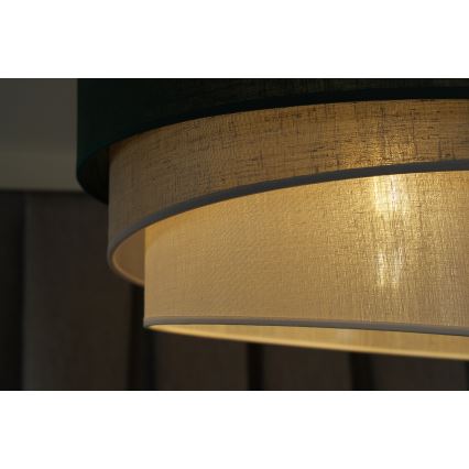 Duolla - Lühter TRIO 1xE27/15W/230V d. 45 cm roheline/hall/valge