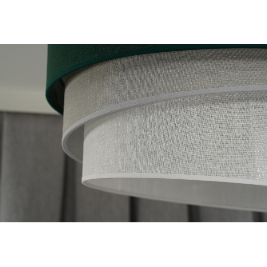 Duolla - Lühter TRIO 1xE27/15W/230V d. 45 cm roheline/hall/valge
