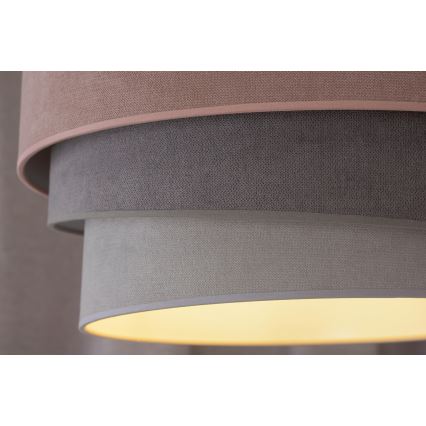 Duolla - Lühter TRIO 1xE27/15W/230V d. 45 cm roosa/hall/valge