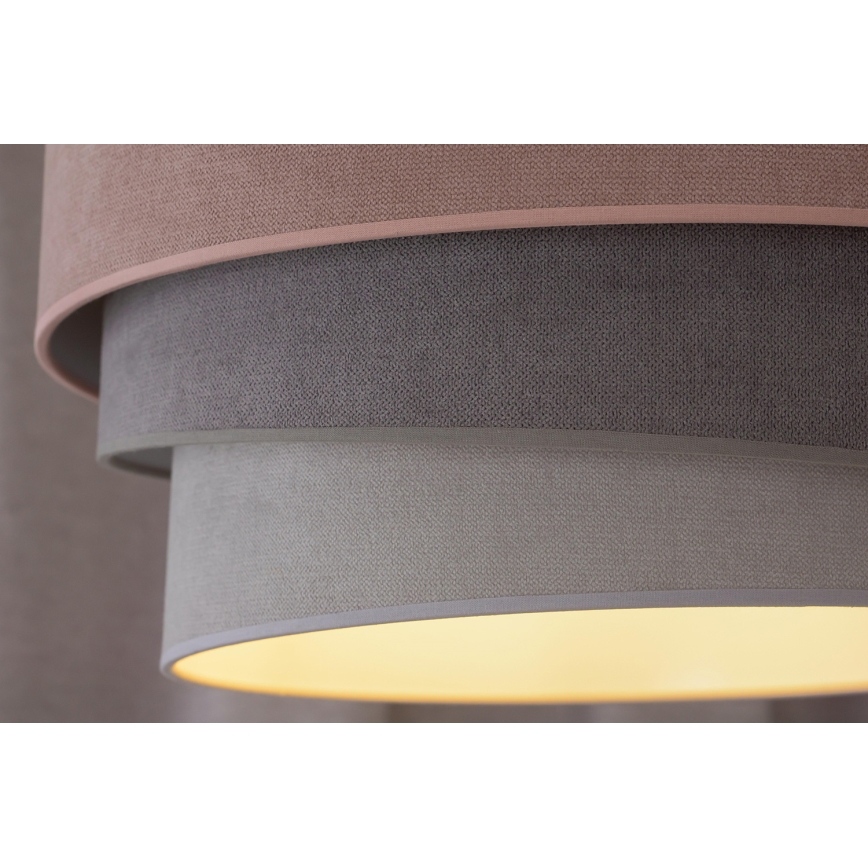 Duolla - Lühter TRIO 1xE27/15W/230V d. 45 cm roosa/hall/valge