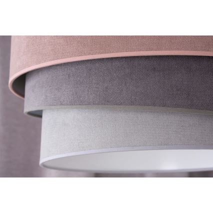 Duolla - Lühter TRIO 1xE27/15W/230V d. 45 cm roosa/hall/valge
