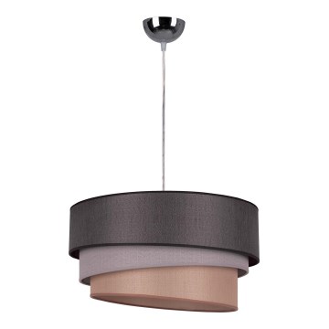 Duolla - Lühter TRIO 1xE27/40W/230V d. 45 cm antratsiit/hall/pruun