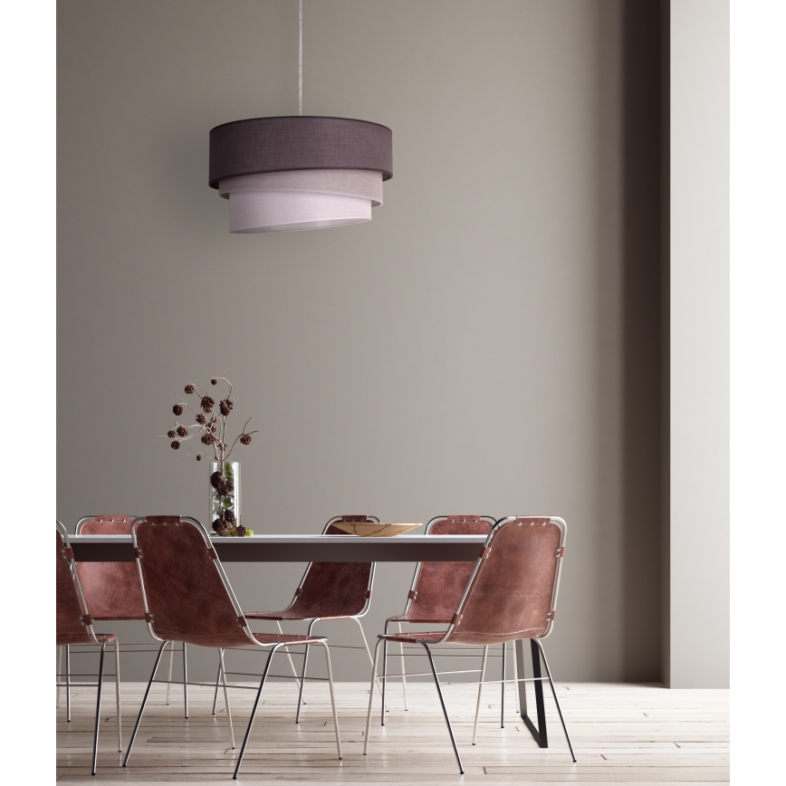 Duolla - Lühter TRIO 1xE27/40W/230V d. 45 cm antratsiit/hall/valge