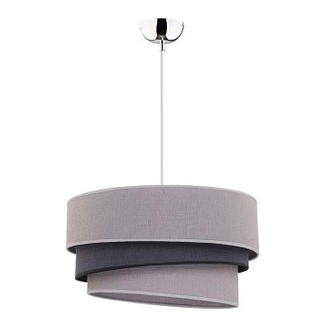 Duolla - Lühter TRIO 1xE27/40W/230V d. 45 cm hall/must