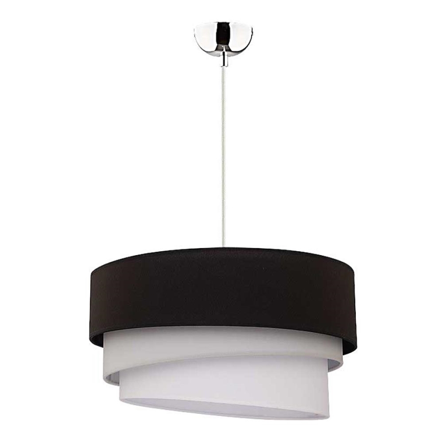 Duolla - Lühter TRIO 1xE27/40W/230V d. 45 cm must/hall/valge