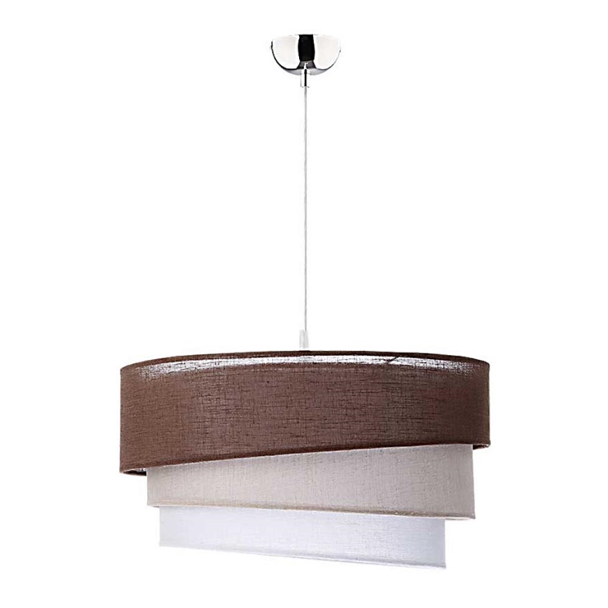 Duolla - Lühter TRIO 1xE27/40W/230V d. 45 cm pruun/beež/valge