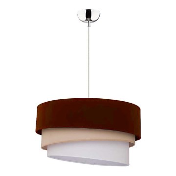 Duolla - Lühter TRIO 1xE27/40W/230V d. 45 cm pruun/beež/valge