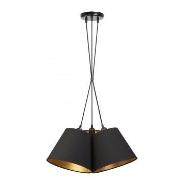 Duolla - Lühter TWIGGY 3xE27/40W/230V d. 45 cm must