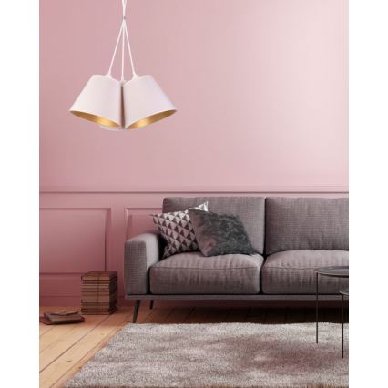 Duolla - Lühter TWIGGY 3xE27/40W/230V d. 60 cm valge