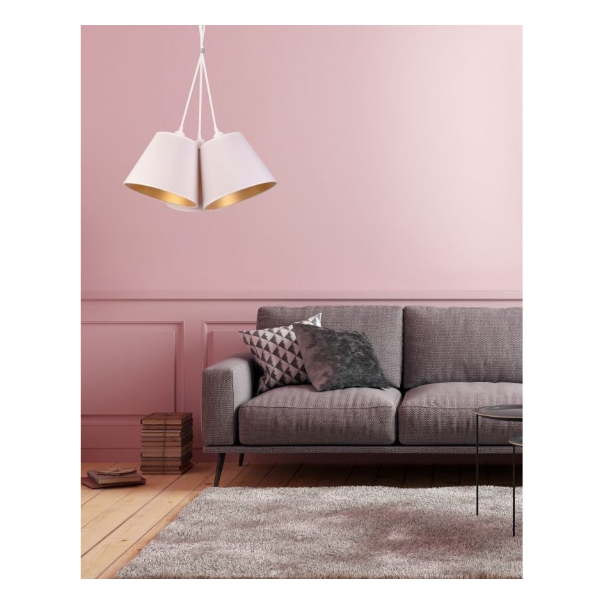 Duolla - Lühter TWIGGY 3xE27/40W/230V d. 60 cm valge