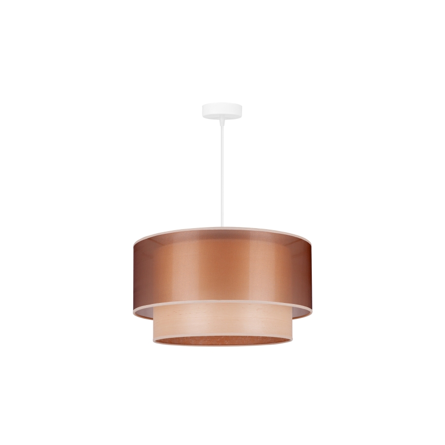Duolla - Lühter WOOD BOHO 1xE27/15W/230V d. 45 cm vask/beež