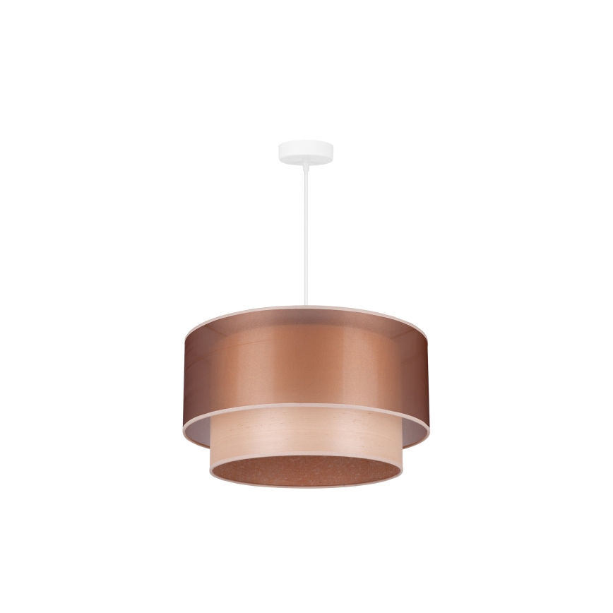 Duolla - Lühter WOOD BOHO 1xE27/15W/230V d. 45 cm vask/beež