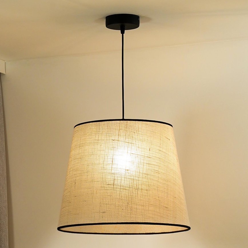 Duolla - Lühter YUTE 1xE27/15W/230V d. 38 cm hall/must