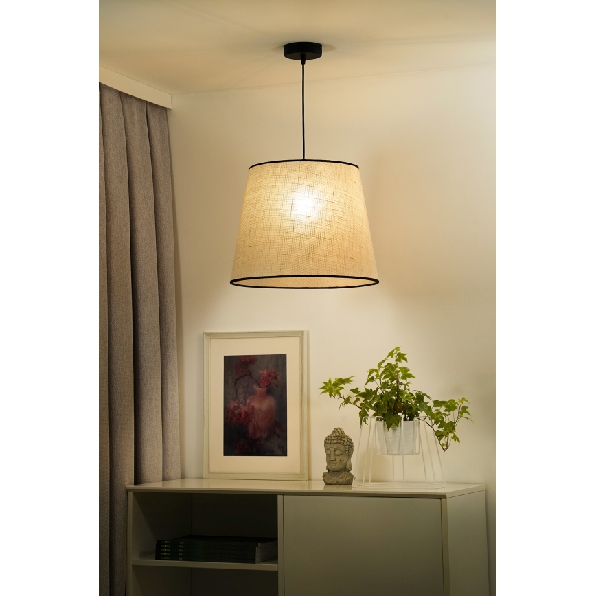 Duolla - Lühter YUTE 1xE27/15W/230V d. 38 cm hall/must