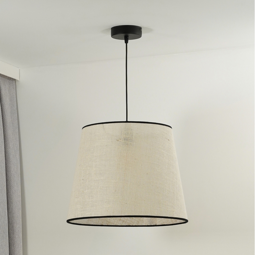 Duolla - Lühter YUTE 1xE27/15W/230V d. 38 cm hall/must