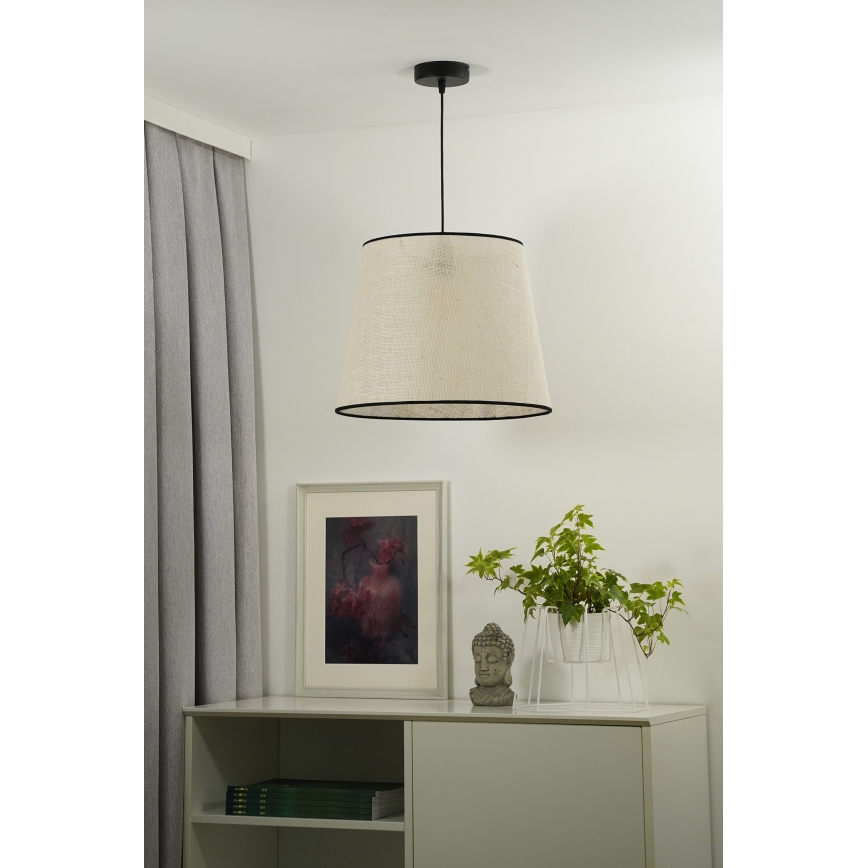Duolla - Lühter YUTE 1xE27/15W/230V d. 38 cm hall/must