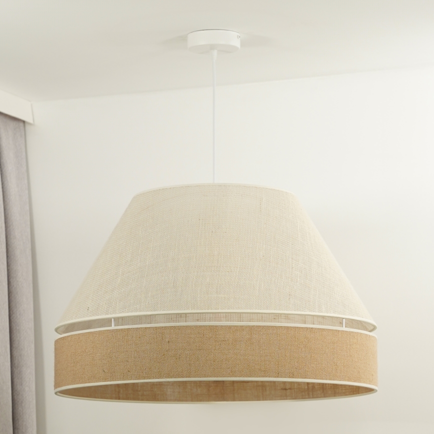 Duolla - Lühter YUTE AVIGNON 1xE27/15W/230V d. 60 cm hall/pruun